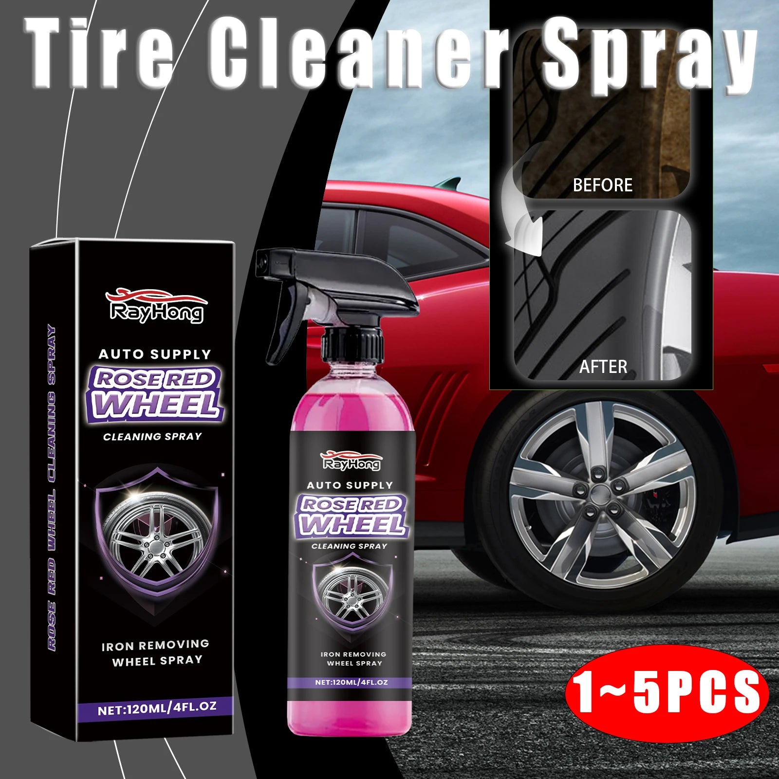 Car Tire Blackening Ceramic Coating Spray Liquid Refurbishing Agent Auto Motorcycle Wheel Washing Accessories Spraying Wax Clean